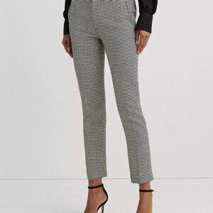 Lauren Ralph Lauren Women’s Slim Houndstooth Cropped Pants Size 12